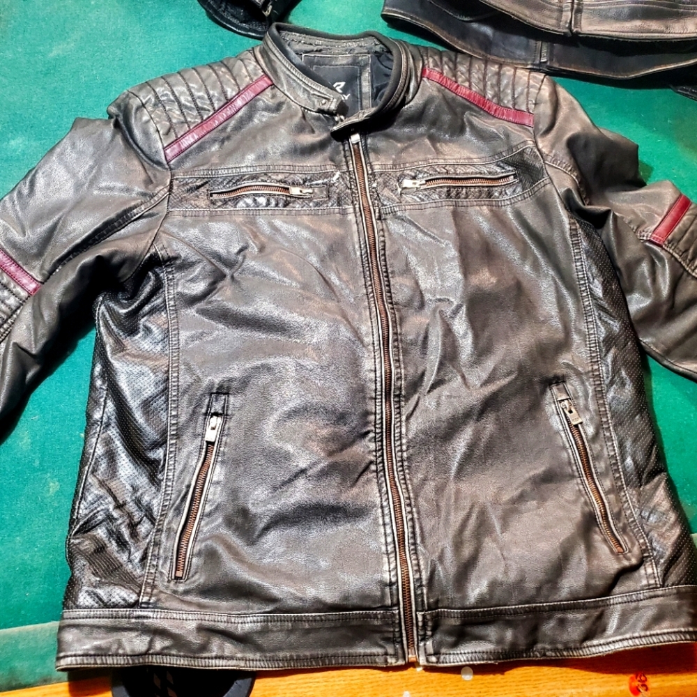 X Ray leather riding jacket XL